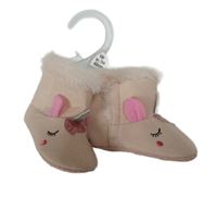 Nové - světlerůžové zateplené válenky s jednorožci F&F