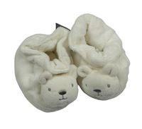 Nové - smetanové plyšové capáčky s medvědy dunnes