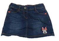 Tmavomodrá riflová sukně s Minnie C&A