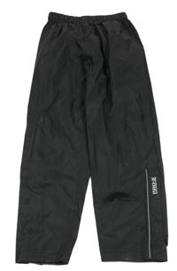 Černé šusťákové vodědolné kalhoty