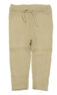 Světlebéžové úpletové tepláky George