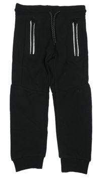 Černé tepláky se zipy Matalan