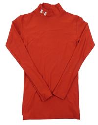 Červené thermo triko s logem Under Armour