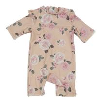 Světlerůžový květovaný UV overal H&M