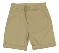 Béžové plátěné chino kraťasy Denim Co.