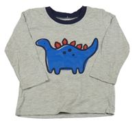 Světlešedé triko s dinem George