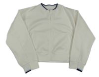 Bílo-modrá propínací crop mikina Zara