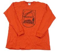 Červené triko s potiskem Fruit of the Loom