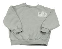 Světlešedá mikina s nápisy F&F