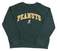 Tmavozelená mikina se Snoopym Uniqlo