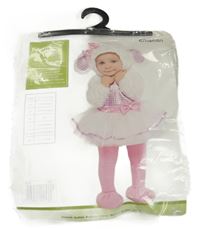 Nové - Kostým - 3set - šaty + capáčky + čepice - Ovečka 