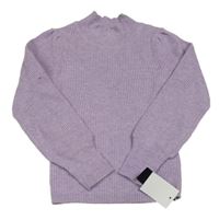 Nové - Lila žebrovaný svetr Dunnes 