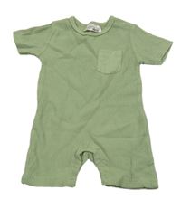 Zelený kraťasový overal Ergee