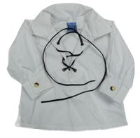 Bílá košile s vázáním 