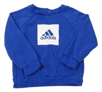 Tmavomodrá mikina s logem Adidas