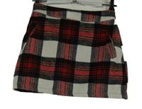 Dámská černo-bílo-červená kostkovaná sukně Cameo Rose 