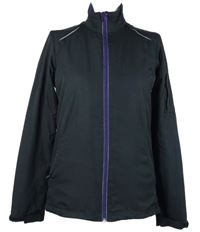 Dámská černá šusťáková běžecká bunda TCM 