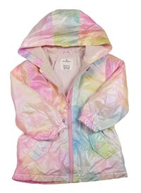 Barevná šusťáková jarní parka s kapucí Matalan