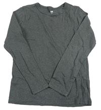 Tmavošedé triko H&M
