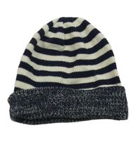 Tmavomodro-bílá pruhovaná čepice kids
