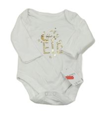 Nové - bílo-zlaté body s nápisem  Nutmeg