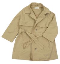 Béžový šusťákový jarní kabát Mango