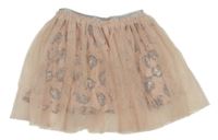 Světlerůžová tylová sukně s jednorožci