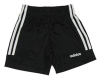 Černo-bílé sportovní funkční kraťasy Adidas