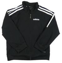 Černo-bílá šusťáková jarní funkční bunda Adidas