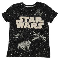 Černo-bílé skvrnité tričko  Star Wars 