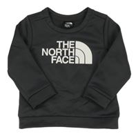 Tmavošedá sportovní funkční mikina s nápisem The North Face