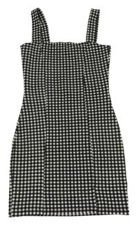 Černo-bílé kostičkované šaty H&M