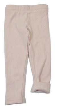 Růžové zateplené legíny Primark