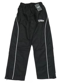 Nové - Černé šusťákové kalhoty TSP