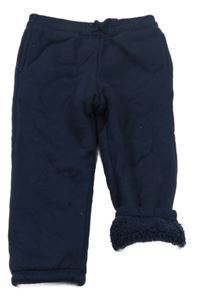 Tmavomodré zateplené tepláky GAP