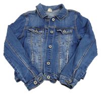 Modrá riflová crop bunda Zara