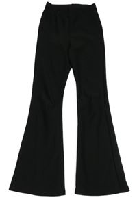 Černé žebrované flare legíny Primark