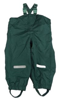 Tmavozelené voděodolné laclové kalhoty Impidimpi