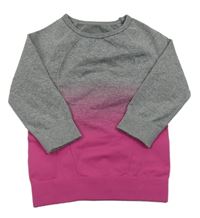 Šedo-fuchsiové spodní funkční triko se vzorem Crivit