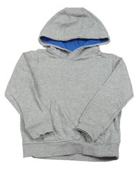 Šedá melírovaná mikina s kapucí M&S