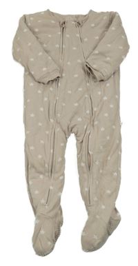 Béžový zateplený overal s hvězdami Next