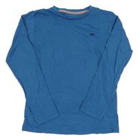 Modré triko s výšivkou Dunnes