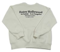 Bílá mikina s nápisem Zara