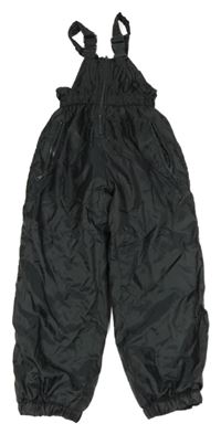 Antracitové šusťákové funkční laclové oteplovačky 