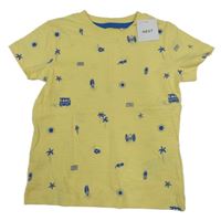 Nové - Žluté tričko se surfy Next