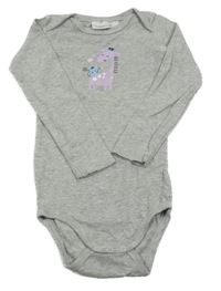 Šedé melírované body s žirafou Impidimpi