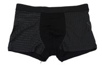 Černé sportovní boxerky se síťovinou