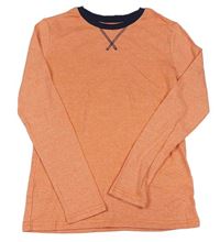 Oranžové melírované triko H&M