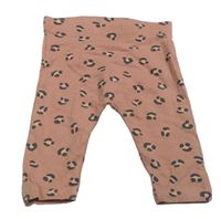 Světlerůžovo-šedé vzorované legíny Matalan