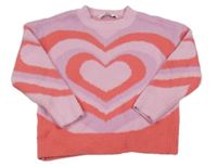 Růžovo-lila vzorovaný svetr George 